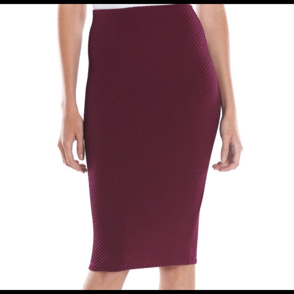 Apt 9. Maroon pencil skirt